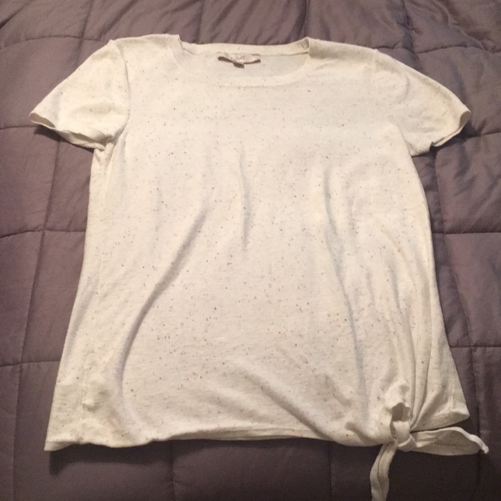 Loft off-white top